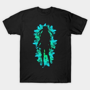 Shield - Green Flowers style T-Shirt